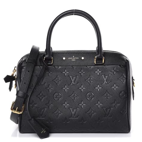 louis vuitton empreinte speedy bandouliere 25 nm noir black|More.